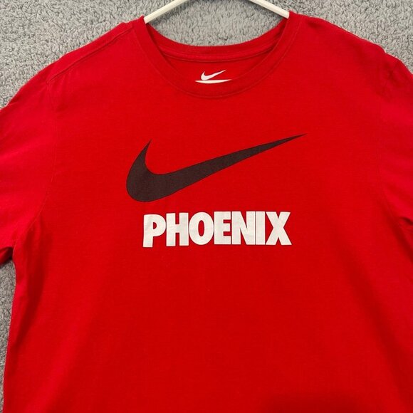 Nike Phoenix Arizona City T-shirt Men’s Medium Red‎ Athletic Short Sleeve Shirt - Picture 2 of 9
